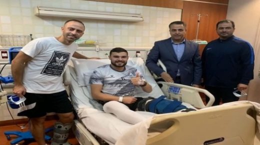 اللاعب محمد راتب الداود يجري عملية جراحية في مستشفى سبيتار