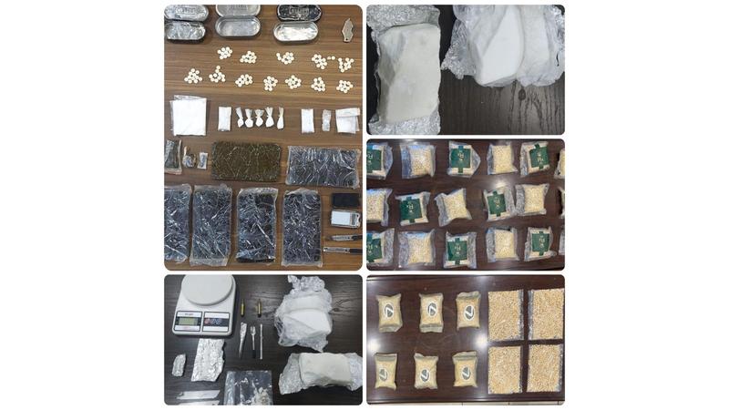 المكافحة تضبط عصابة إقليمية لتهريب المخدرات مكونة من 5 أشخاص 