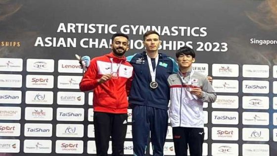 Abu Al-Saud crowned with silver in the Asian Gymnastics Championships