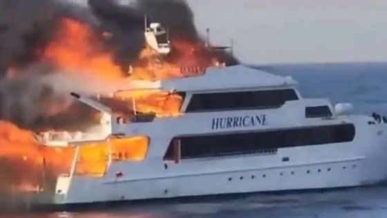 3 British tourists missing after a boat burned in Egypt