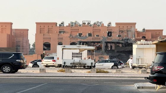 A damaged building, following an Israeli attack on Hamas leaders, according to an Israeli official, in Doha, Qatar, September 9, 2025. REUTERS/Ibraheem Abu Mustafa