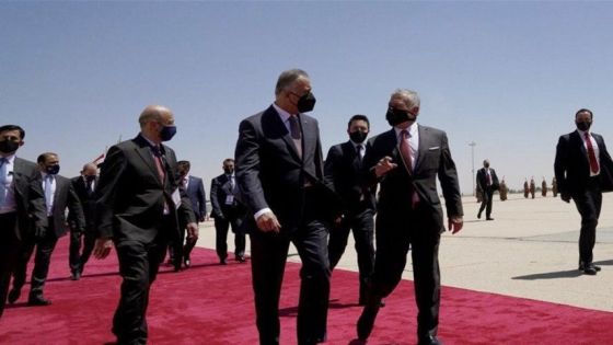 عاجل- رئيس الوزراء العراقي على رأس مستقبلي جلالة الملك عبدالله الثاني لدى وصوله الى مطار بغداد الدولي