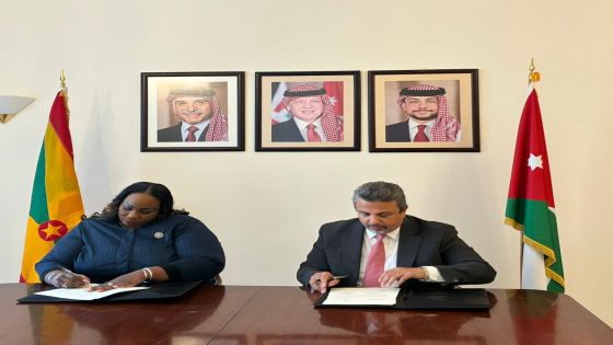 الأردن وغرينادا يوقعان بيانا مشتركا لإقامة علاقات دبلوماسية
