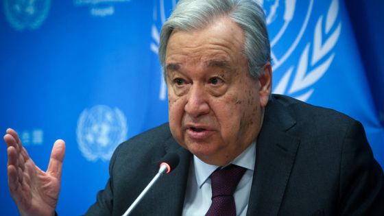 United Nations Secretary General Antonio Guterres speaks during a press conference at U.N. headquarters in New York City, U.S., February 8, 2024. REUTERS/Mike Segar