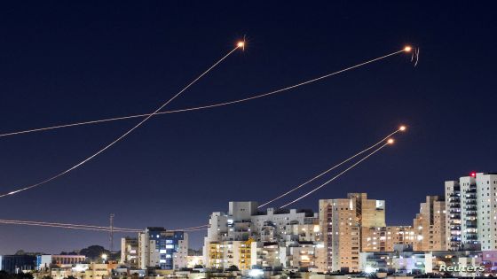 FILE PHOTO: Israel's Iron Dome anti-missile system intercepts rockets launched from the Gaza Strip, amid the ongoing conflict between Israel and the Palestinian Islamist group Hamas, as seen from Ashkelon, Israel, January 15, 2024. REUTERS/Amir Cohen/File Photo