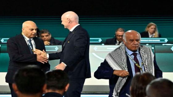 رئيس الاتحاد الفلسطيني يتجاهل نظيره الإسرائيلي في مؤتمر الفيفا