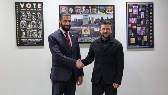 زيلينسكي يلتقي الشرع ويعلن استئناف العلاقات بين البلدين