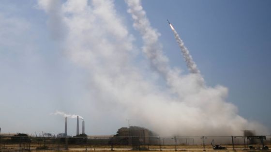 Israel's Iron Dome anti-missile system intercepts rockets launched from the Gaza Strip, as seen from Ashkelon, southern Israel May 11, 2021. REUTERS/Nir Elias