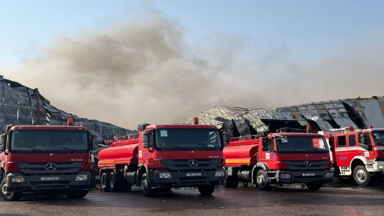 لجنة تحقيق لمعرفة سبب الحريق في قرية العقبة اللوجستية