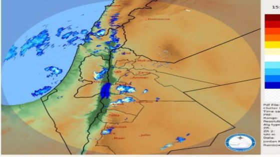 الأرصاد: أمطار غزيرة على أجزاء من مأدبا والكرك ومعان