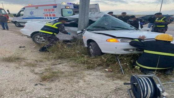 وفاة ثلاثيني اصطدمت مركبته بعمود انارة على طريق اللجون