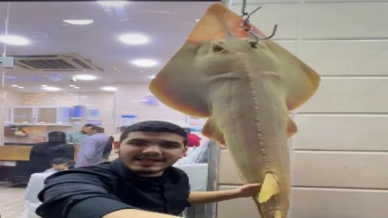 خطوة غير معتادة .. محل في العقبة يبيع سمكة نادرة