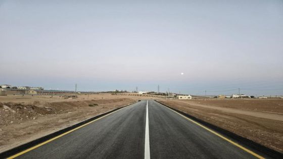 انتهاء العمل بمشروع الطريق الرئيسي للمدينة الرياضية الجديدة في الكرك