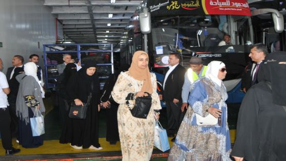 وصول الحجاج المصريين الى العقبة