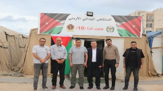 مدير عام مستشفيات قطاع غزة يزور المستشفى الميداني الأردني جنوب غزة/10