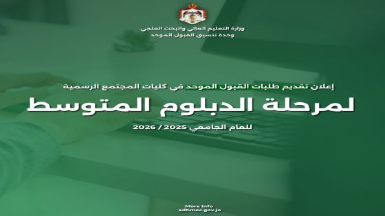 تقديم طلبات الالتحاق في كليات المجتمع لمرحلة الدبلوم اليوم