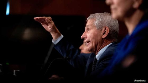 Dr. Anthony Fauci, director of the National Institute of Allergy and Infectious Diseases, speaks during a Senate Health, Education, Labor, and Pensions Committee hearing at the Dirksen Senate Office Building in Washington, D.C., U.S., July 20, 2021. Stefani Reynolds/Pool via REUTERS