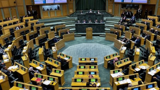 Members of parliament attend a parliament session ​in Amman, Jordan January 6, 2022. REUTERS/Jehad Shelbak