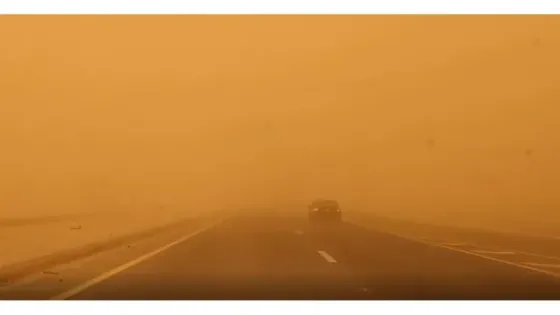 إغلاق مؤقت لطريق وادي عربة من الريشة إلى غرندل لانعدام الرؤية