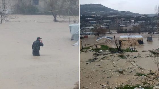 سيول تغرق مخيمات إدلب واللاذقية وتحذيرات من فيضان الأنهار
