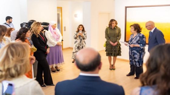 الملكة رانيا تفتتح مبنى وجدان فضاء فني في اللويبدة