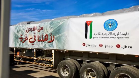 الحكومة: مستوطنون إسرائيليون يواصلون اعتراض شاحنات المساعدات الأردنية المتجهة لغزة