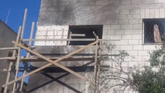 الجيش يُجري صيانة لمنزل تضرر بسقوط مقذوف ناري في إربد