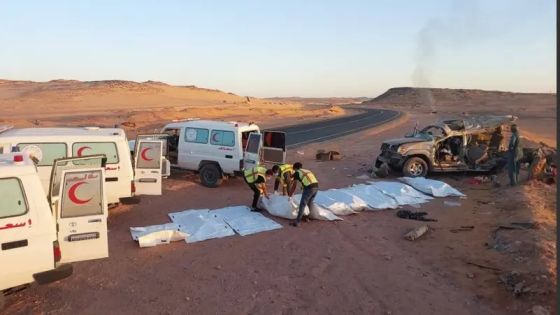 وفاة 11 مهاجرا سودانيا في حادث سير بصحراء ليبيا