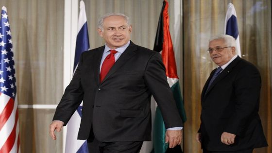 Israeli Prime Minister Benjamin Netanyahu, centre, walks out with Palestinian president Mahmoud Abbas, at his residence in Jerusalem, Israel Wednesday, Sept. 15, 2010. U.S. Secretary of State Hillary Rodham Clinton on Wednesday said Israeli and Palestinian leaders are "getting down to business" on core issues of renewed peace talks, but gave no sign they are any closer to resolving a looming crisis over Israeli West Bank settlements. (AP Photo/Alex Brandon, Pool)