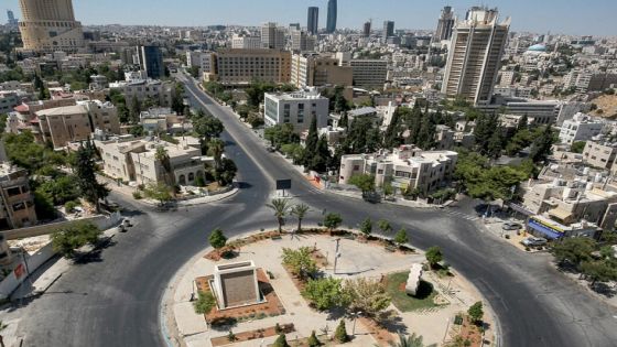 General view of Amman with empty roads dew to curfew aimed at preventing the spread of . on August 28, 2020, amid the COVID-19 pandemic. (Photo by Khalil MAZRAAWI / AFP)