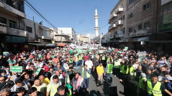 مسيرات حاشدة في محافظات الأردن تضامنًا ونصرةً لغزة