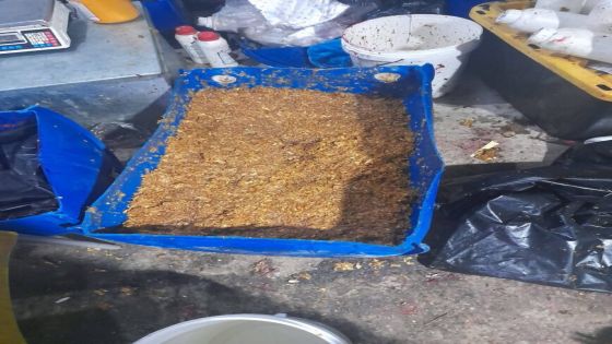 الجمارك: ضبط 1000 كيلو معسل بمعمل يستخدم نشارة الخشب بالتصنيع