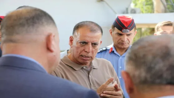 الفراية يلتقي وزير الداخلية الفلسطيني في جسر الملك حسين