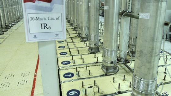 FILE - This photo released Nov. 5, 2019, by the Atomic Energy Organization of Iran shows centrifuge machines in Natanz uranium enrichment facility near Natanz, Iran. A new underground facility at the Natanz enrichment site may put centrifuges beyond the range of a massive so-called “bunker buster” bomb earlier developed by the U.S. military, according experts and satellite photos analyzed by The Associated Press in May 2023. (Atomic Energy Organization of Iran via AP, File)