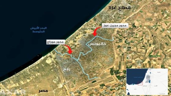 الجيش الإسرائيلي يشق محورا جديدا يقسم خان يونس
