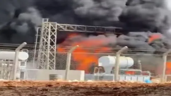الدفاع المدني يخمد حريق محول كهرباء في منطقة الصبيحي