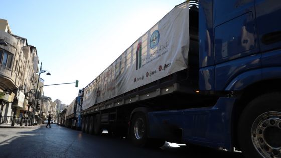 الخيرية الهاشمية: عبور قافلة مكونة من 25 شاحنة إلى قطاع غزة محملة بالمواد الغذائية