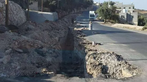 حفر طريق وتركه بدون عمل يغضب أهالي عجلون