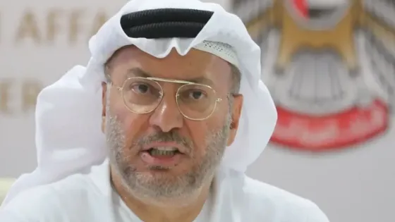 قرقاش: التطبيع مع إسرائيل منحت الإمارات نفوذاً مؤثراً في هذه القضية