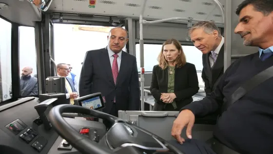 تشغيل تجريبي لمسار الحافلات الكهربائية ضمن الباص السريع