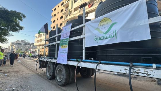 الهيئة الخيرية الهاشمية تطلق أكبر حملة لسقيا الماء في قطاع غزة