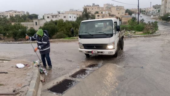 بلدية إربد: خطة طوارئ استعدادا للمنخفض الجوي