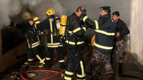 إصابة شخص وزوجته إثر حريق منزل في وادي الحجر بالزرقاء