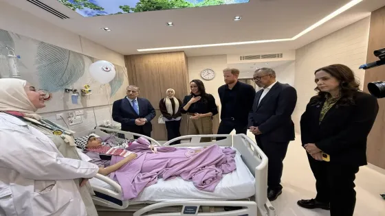 الأمير هاري وزوجته يبدآن زيارة إنسانية في الأردن