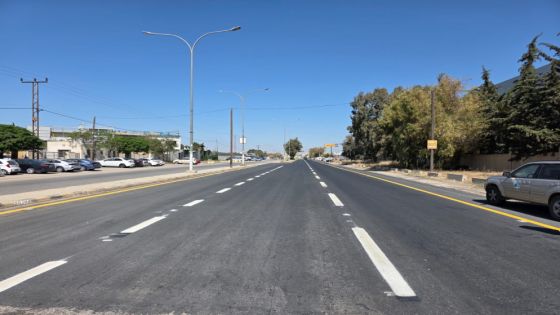 الأشغال تعلن إنهاء العمل في مشروع تأهيل طريق أم البساتين