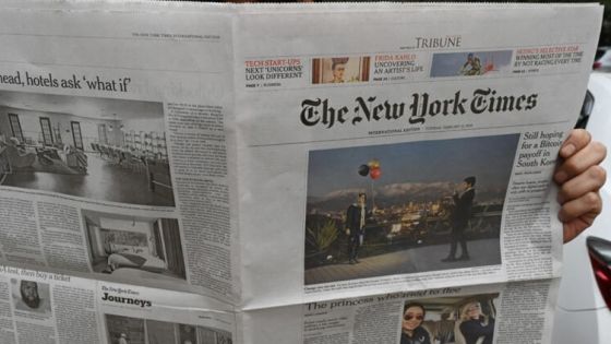 مذكرة مسربة تفضح تقييد نيويورك تايمز لصحفييها في تغطية حرب غزة