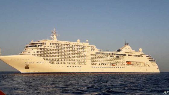 The Silver Spirit cruise ship is pictured on September 29, 2020, during a 4-day voyage between King Abdullah Economic City and two Red Sea Islands. - In August, the cruise liner Silver Spirit began offering tours along the unspoilt coastline which the petro-state aspires to turn into a global tourism and investment hotspot as part of a plan to reduce reliance on oil revenue. Chartered by a company owned by the Saudi Public Investment Fund, the luxury ship offers a window into multi-billion-dollar "giga projects" that the kingdom is forging ahead with despite a sharp economic downturn. (Photo by Anuj CHOPRA / AFP)