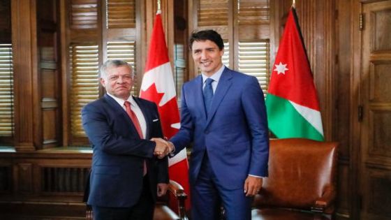 الملك يتلقى اتصالاً من رئيس الوزراء الكندي