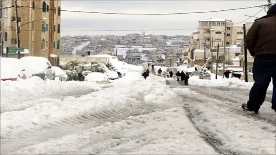 الأردنيون يتساءلون : هل يمكن أن تتكرر عاصفة ألكسا التاريخية