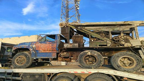 المياه: ضبط حفارة مخالفة في معان تحفر بئر مخالف وحجزها